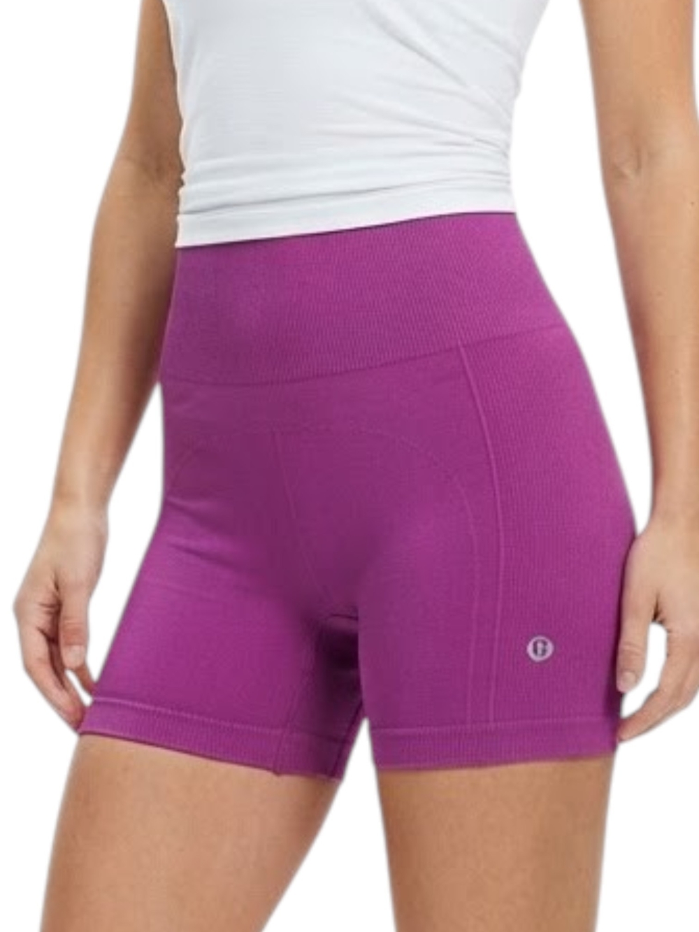 Lululemon Purple Seamless High-Rise Ribbed Biker Shorts Size 10